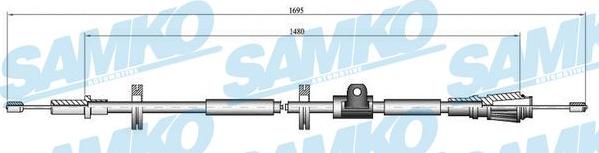 Samko C0914B - Cable de accionamiento, freno de estacionamiento www.parts5.com