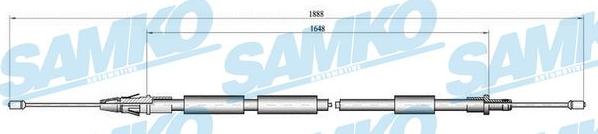 Samko C0106B - Cable, parking brake www.parts5.com