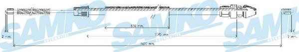 Samko C0369B - Cable de accionamiento, freno de estacionamiento www.parts5.com