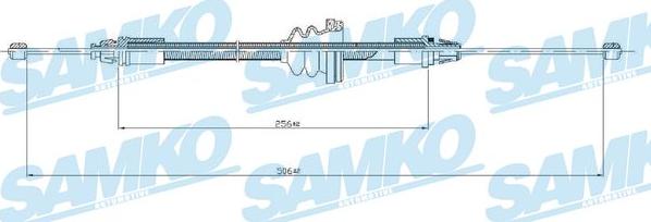 Samko C0746B - Seilzug, Feststellbremse www.parts5.com