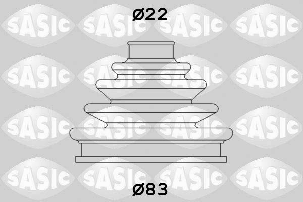 Sasic 4003437 - Faltenbalg, Antriebswelle www.parts5.com