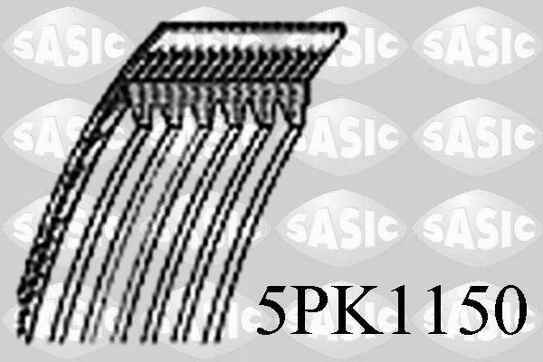 Sasic 5PK1150 - Correa trapecial poli V www.parts5.com