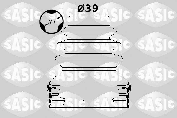 Sasic 1900002 - Joint-soufflet, arbre de commande www.parts5.com