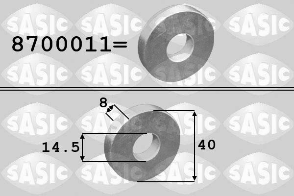 Sasic 8700011 - Washer, crankshaft pulley parts5.com