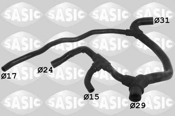 Sasic 3404003 - Маркуч на радиатора www.parts5.com