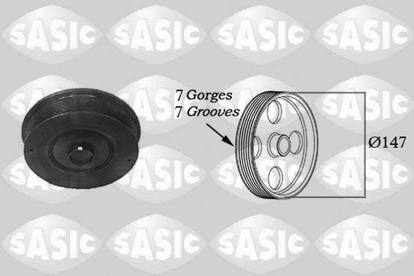 Sasic 2154005 - Riemenscheibe, Kurbelwelle www.parts5.com