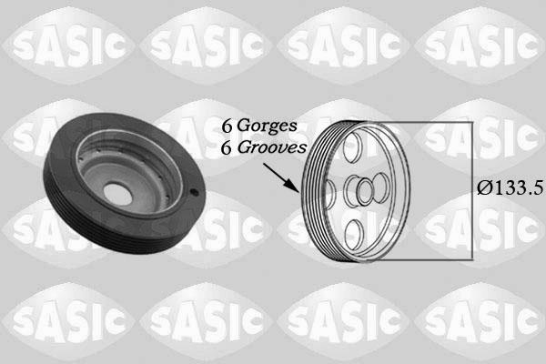 Sasic 2154001 - Koło pasowe, wał korbowy www.parts5.com