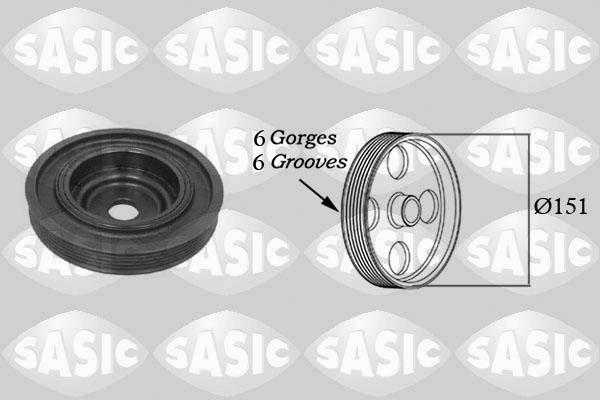 Sasic 2154008 - Koło pasowe, wał korbowy www.parts5.com