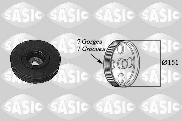 Sasic 2154017 - Kayış kasnağı, krank mili www.parts5.com