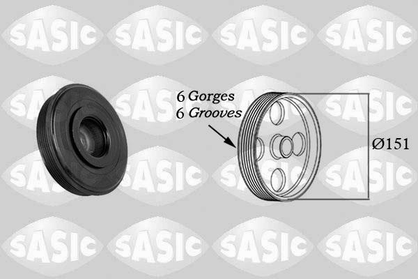 Sasic 2154020 - Řemenice, klikový hřídel www.parts5.com