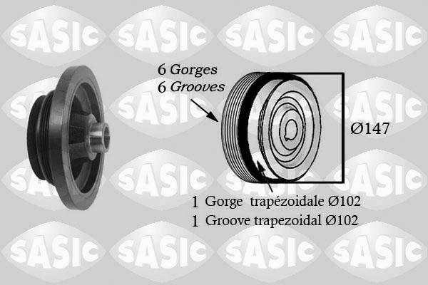 Sasic 2156060 - Polea, cigüeñal www.parts5.com