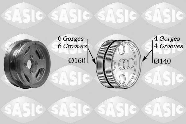 Sasic 2156037 - Belt Pulley, crankshaft www.parts5.com