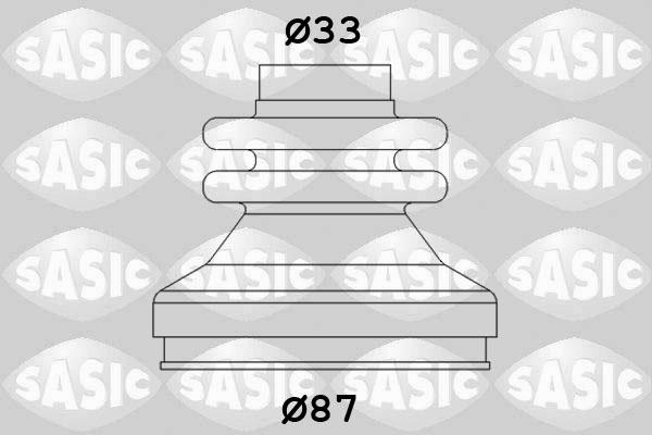 Sasic 2873783 - Manseta, pogonska gred www.parts5.com