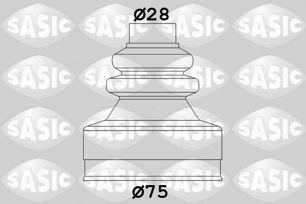 Sasic 2873773 - Burduf cauciuc, articulatie planetara www.parts5.com