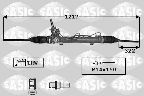 Sasic 7006019 - Direksiyon dişli kutusu www.parts5.com