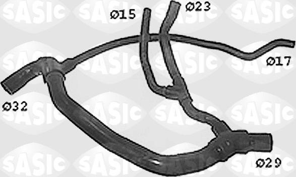 Sasic SWH4193 - Маркуч на радиатора www.parts5.com