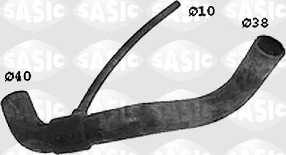 Sasic SWH4186 - Шланг радиатора www.parts5.com