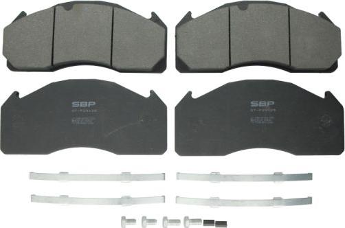 SBP 07-P29125 - Brake Pad Set, disc brake www.parts5.com