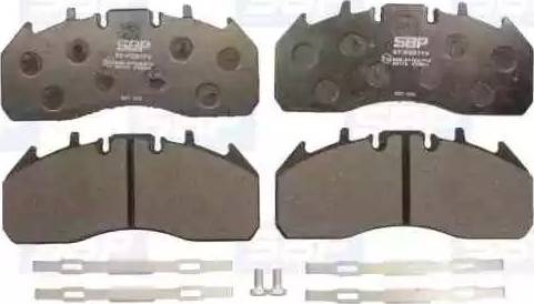 SBP 07-P29174 - Brake Pad Set, disc brake www.parts5.com