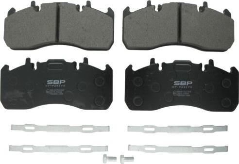 SBP 07-P29173 - Brake Pad Set, disc brake www.parts5.com