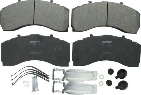 SBP 07-P29246 - Kit de plaquettes de frein, frein à disque www.parts5.com