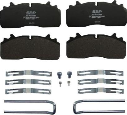 SBP 07-P29284 - Brake Pad Set, disc brake www.parts5.com