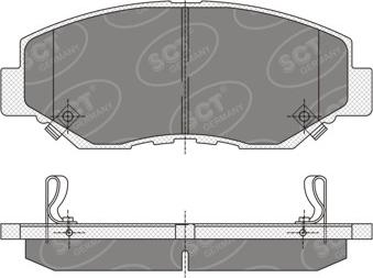 ADVICS-SEA C1N161T - Σετ τακάκια, δισκόφρενα www.parts5.com