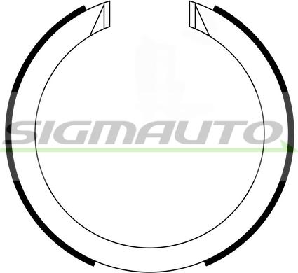 SIGMAUTO 2634 - Brake Shoe Set, parking brake www.parts5.com