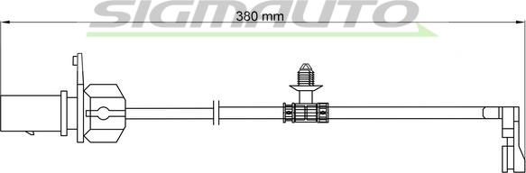 SIGMAUTO WI0913 - Contacto de aviso, desgaste de los frenos www.parts5.com