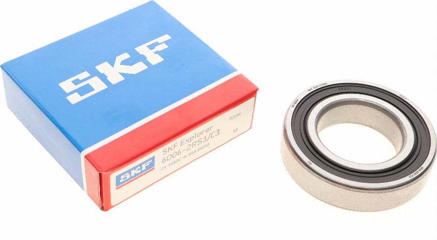 SKF 6006-2RS1/C3 - Yataklama, kardan mili www.parts5.com