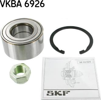 SKF VKBA 6926 - Комплект подшипника ступицы колеса www.parts5.com