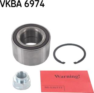 SKF VKBA 6974 - Комплект подшипника ступицы колеса www.parts5.com