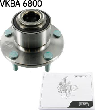 SKF VKBA 6800 - Juego de cojinete de rueda www.parts5.com