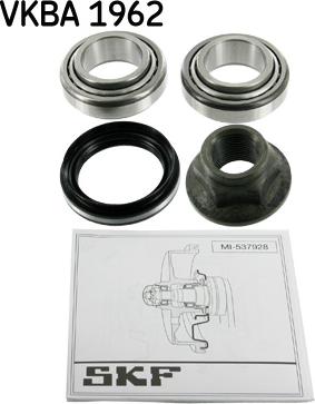 SKF VKBA 1962 - Комплект подшипника ступицы колеса www.parts5.com