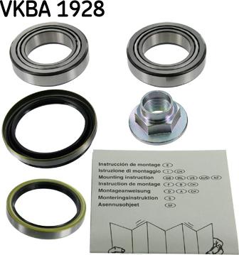 SKF VKBA 1928 - Wheel hub, bearing Kit www.parts5.com