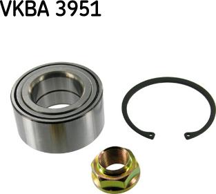 SKF VKBA 3951 - Комплект подшипника ступицы колеса www.parts5.com
