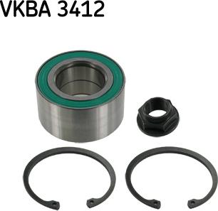 SKF VKBA 3412 - Σετ ρουλεμάν τροχών parts5.com