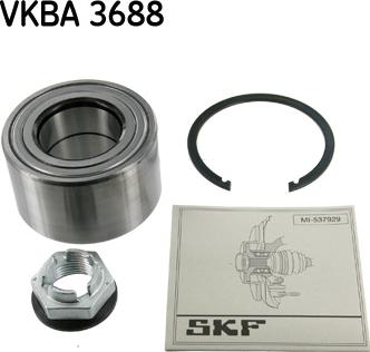 SKF VKBA 3688 - Wheel hub, bearing Kit www.parts5.com