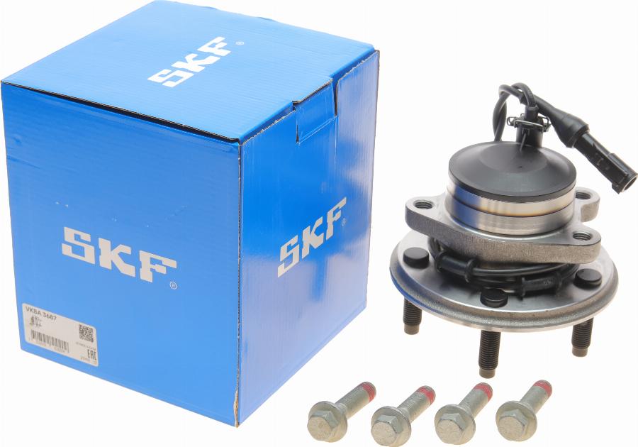 SKF VKBA 3687 - Wheel hub, bearing Kit www.parts5.com