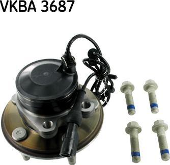 SKF VKBA 3687 - Wheel hub, bearing Kit www.parts5.com