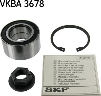 SKF VKBA 3678 - Juego de cojinete de rueda www.parts5.com