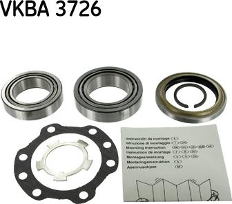 SKF VKBA 3726 - Juego de cojinete de rueda www.parts5.com