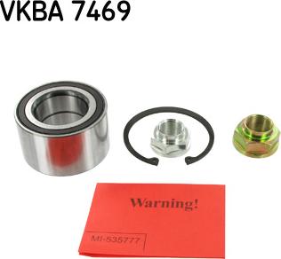 SKF VKBA 7469 - Zestaw łożysk koła www.parts5.com