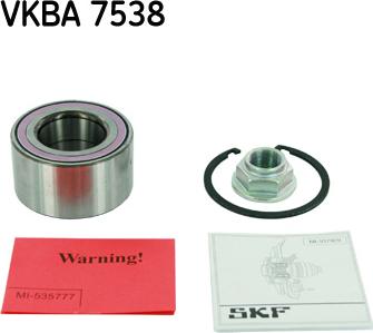 SKF VKBA 7538 - Set rulment roata www.parts5.com