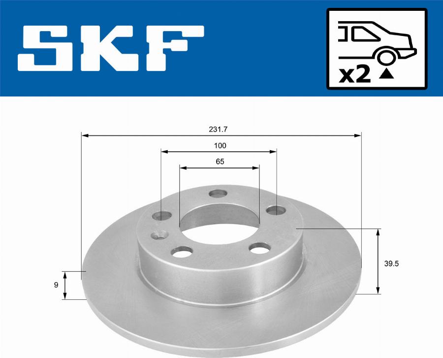 SKF VKBD 90023 S2 - Disc frana www.parts5.com