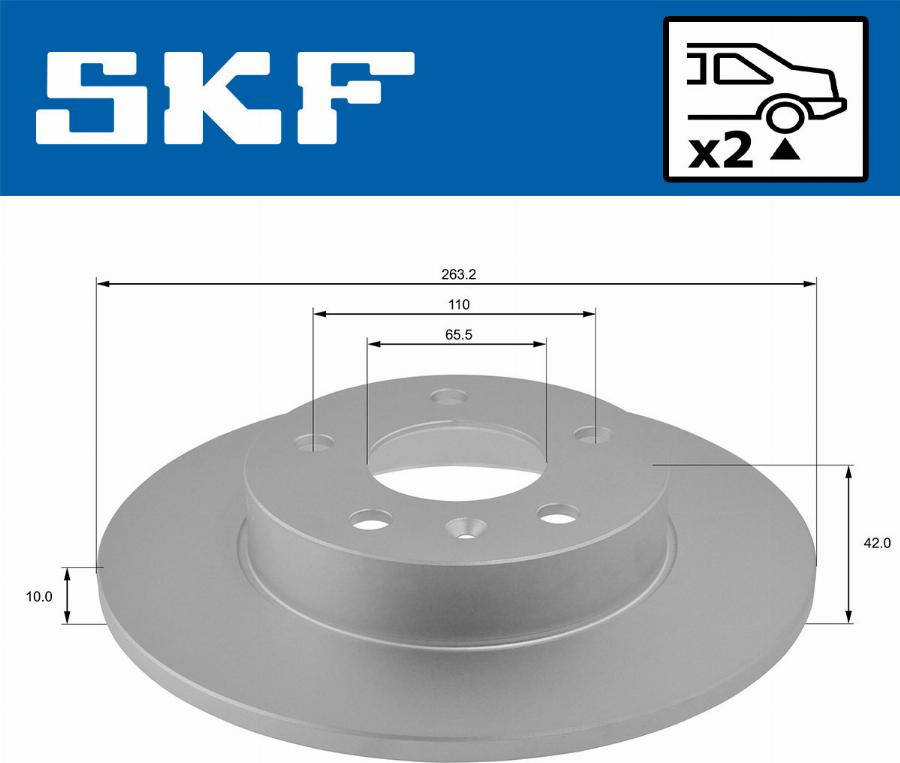 SKF VKBD 90115 S2 - Disc frana www.parts5.com