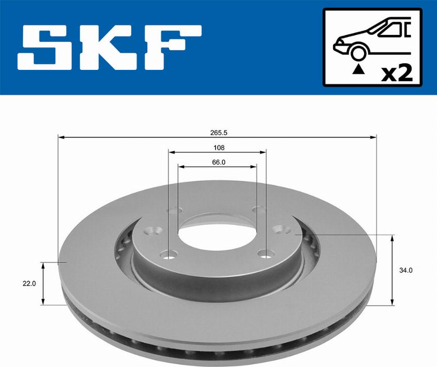 SKF VKBD 80001 V2 - Brake Disc www.parts5.com