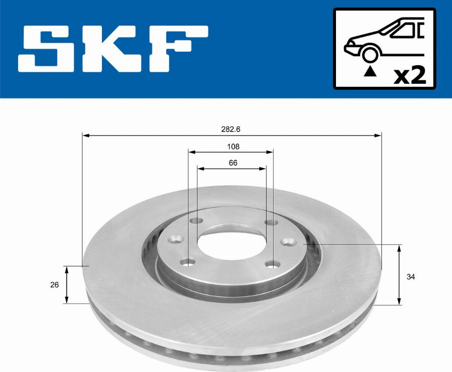 SKF VKBD 80002 V2 - Zavorni kolut www.parts5.com