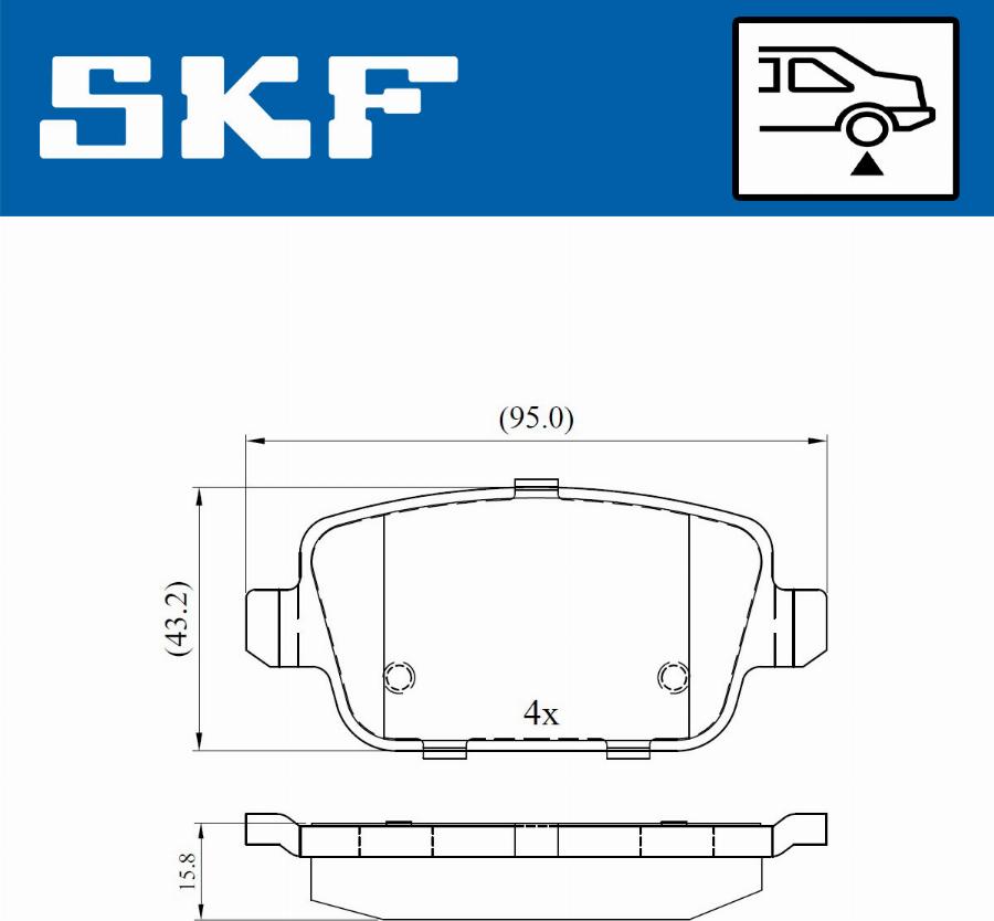 SKF VKBP 90498 - Piduriklotsi komplekt,ketaspidur www.parts5.com