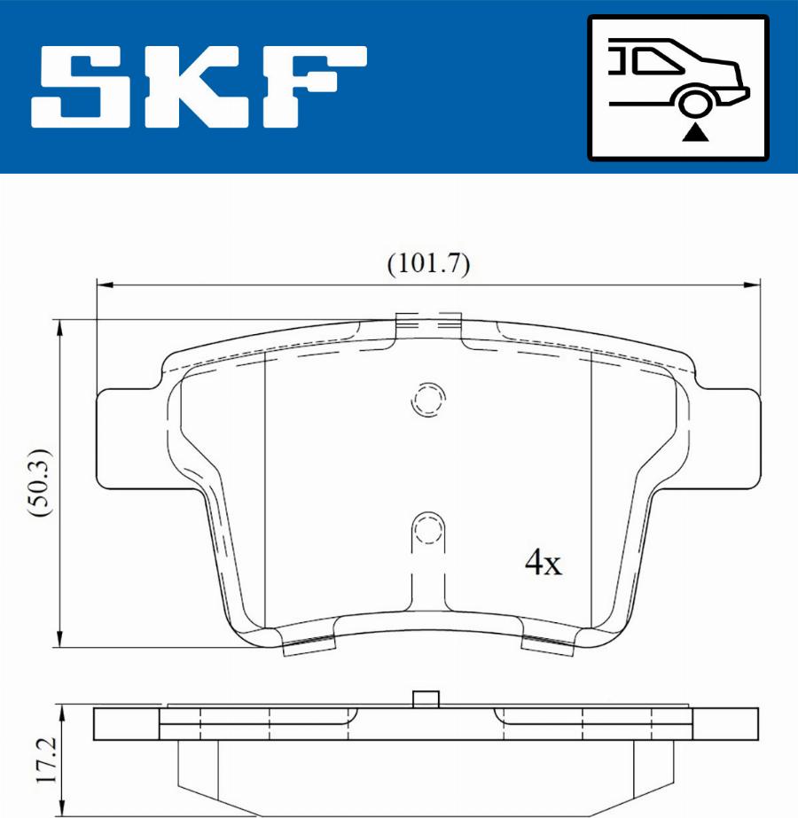 SKF VKBP 90407 - Juego de pastillas de freno www.parts5.com